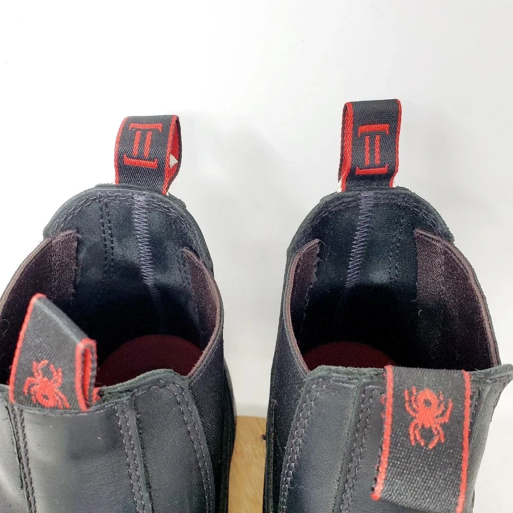 Redback Boots Mens 12 Chelsea Black Leather Safety Toe Work Casual Shoes